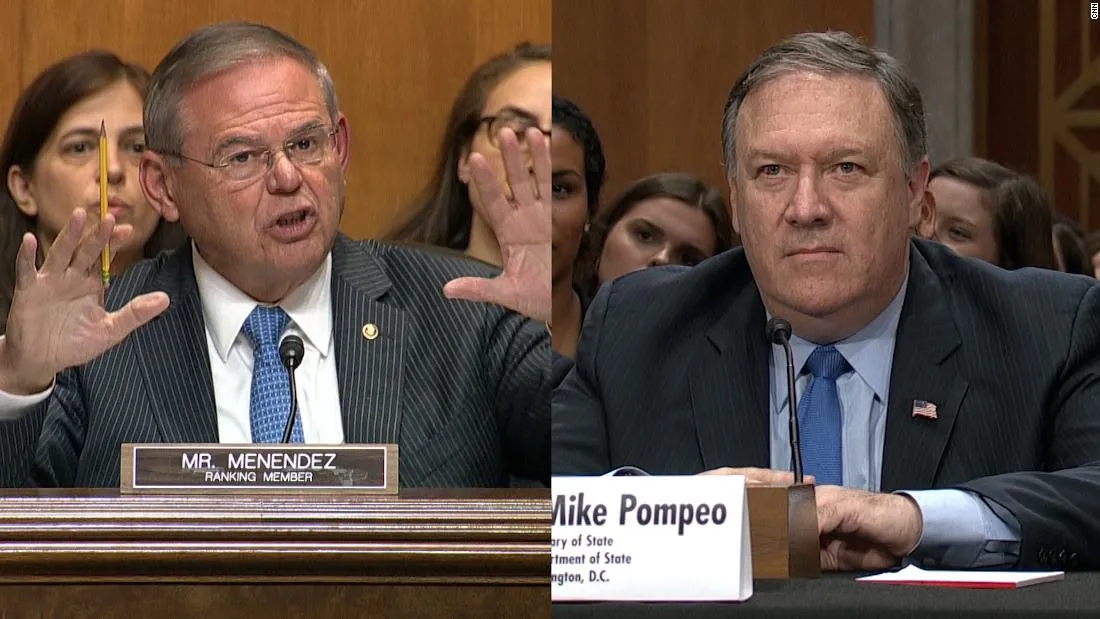 Pompeo accuses Democratic senator probing IG firing of ’hackery’.