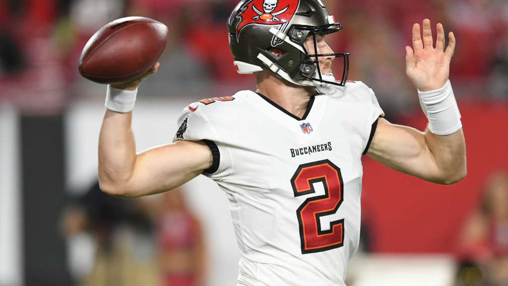 PHOTOS. Kyle Trask makes his NFL preseason debut with Tampa Bay Bucs.